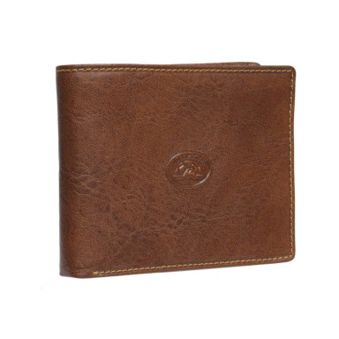 Leather wallet Italico 396 cognac cognac