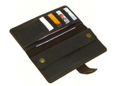Кошелек мужской BGS кожаный коричневый BGS3244