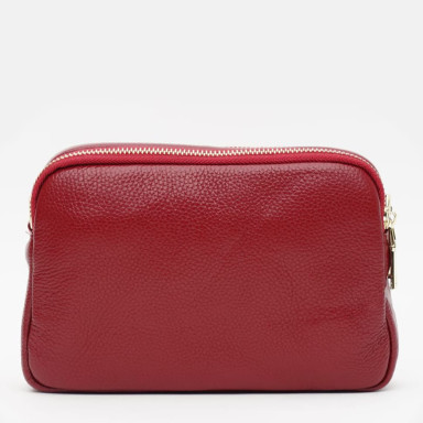 Women's leather bag Borsa Leather K11906r-red