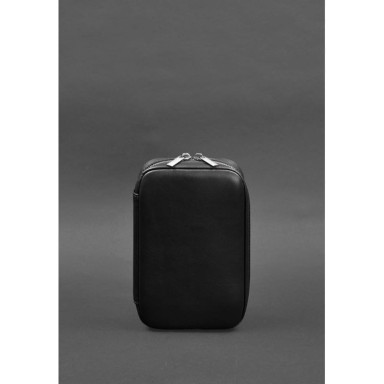 Leather cosmetic bag 7.0 black crust