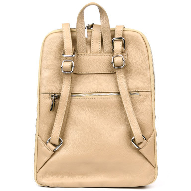 Шкіряний італійський рюкзак Firenze HB03334Beige бежевий