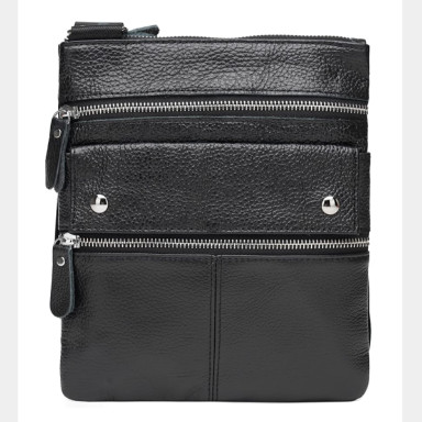 Men's leather bag Keizer K1302a-black