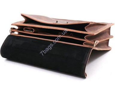 Handmade men's briefcase made of genuine leather Crazy Horse rvm_1