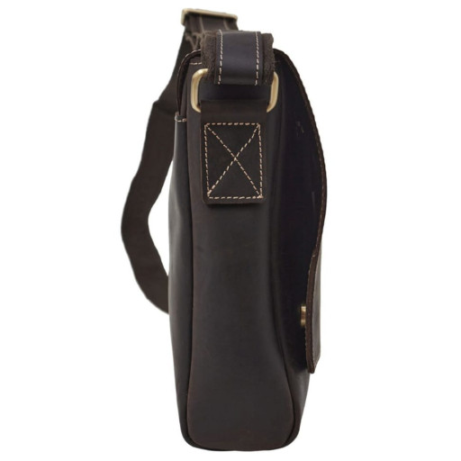 Чоловіча шкіряна сумка через плече BUFFALO BAGS M1136C коричнева