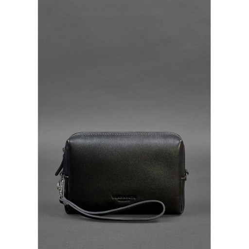 Шкіряна косметичка-несесер 3.0 Чорна Краст