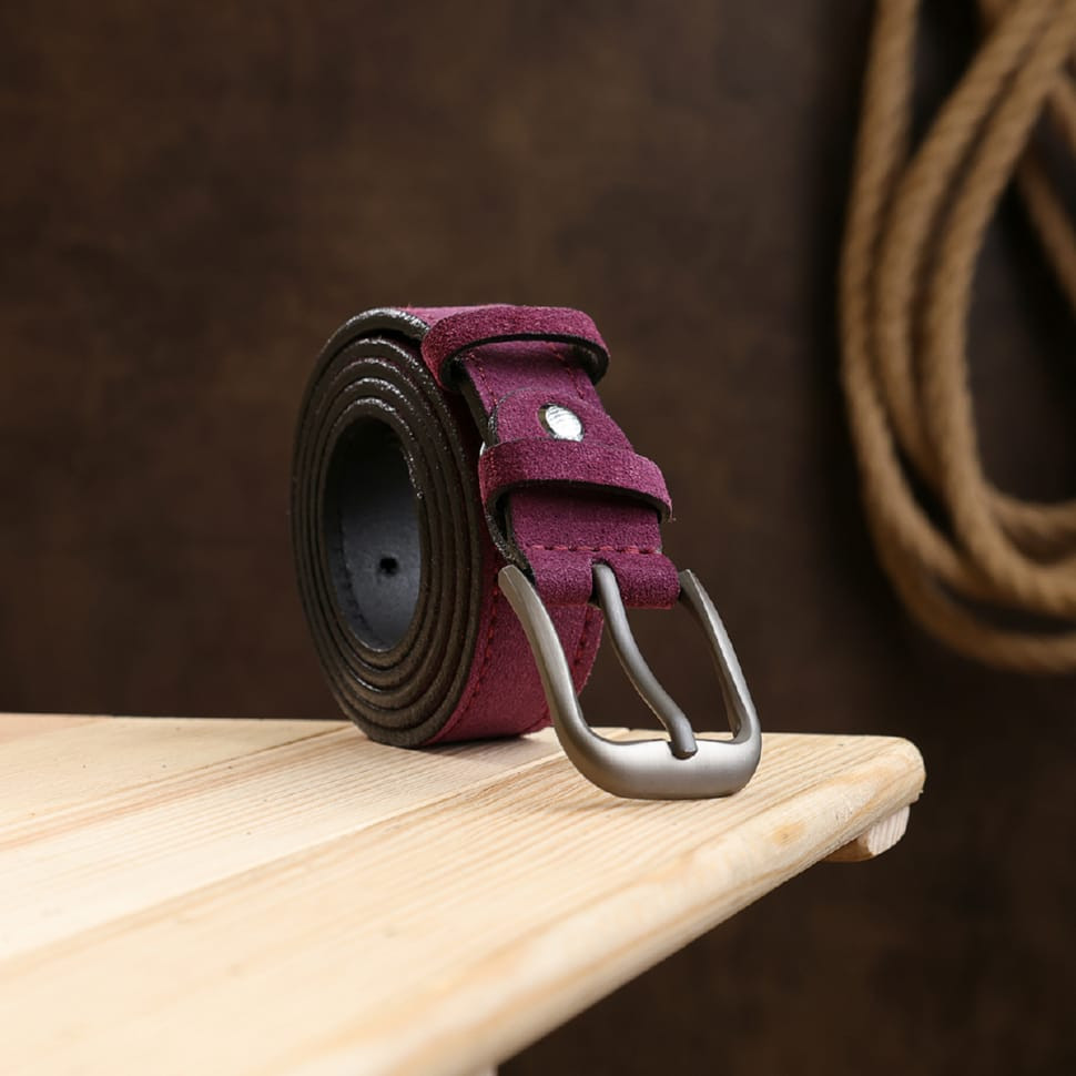 Красивий замшевий ремінь для жінок Vintage 20783