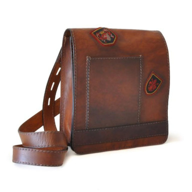 Pratesi BMA182/24 - Messanger Medium Cross Body Bag в шкіряній шкірі Bruce Brown