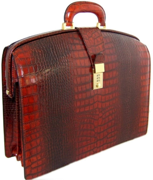 Pratesi KCO120 - Brunelleschi King Briefcase in cow leather King Cognac