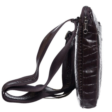 Soft leather purse Desisan 3030-19 brown croco