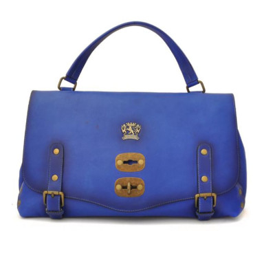 Pratesi BBE162/G - Woman Bag Castell'Azzara in cow leather Bruce Electric Blue