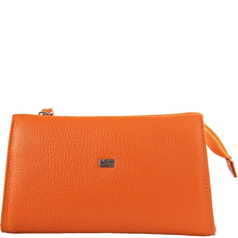 Косметичка шкіряна Desisan 2-374 помаранчевий флотар