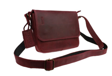 Bag women's leather small clutch SULLIVAN 2612(23) marsala