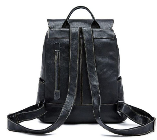 Рюкзак Vintage 14842 кожаный Черный
