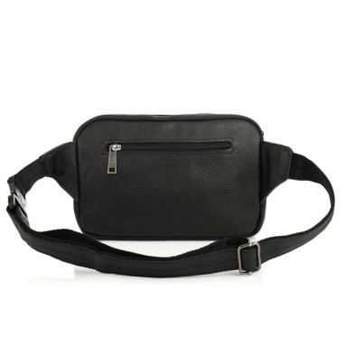 Flotar leather banana bag with black zippers FA-0741-3md TARWA