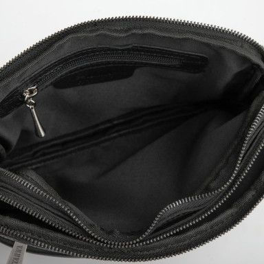Flotar leather banana bag with black zippers FA-0741-3md TARWA
