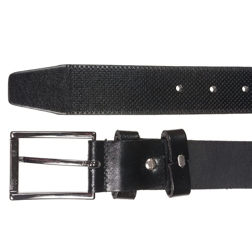 Шкіряний ремень YSK класичний 3,5 см 2078 -1чорний