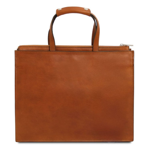 Жіночий шкіряний портфель на три відділення Palermo Tuscany TL142452