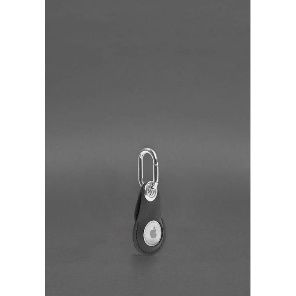 Кожаный чехол для Apple AirTag Черный