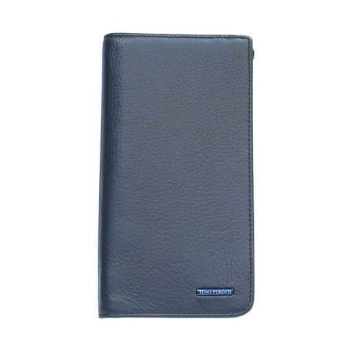 Шкіряне портмоне Newcontatto 3598 navy синій