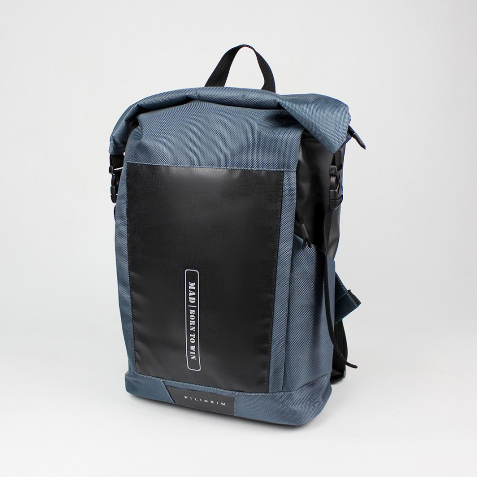 Rolltop backpack men's Piligrim gray from MAD | born to win™