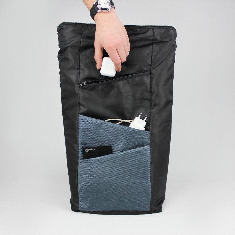 Rolltop backpack men's Piligrim gray from MAD | born to win™