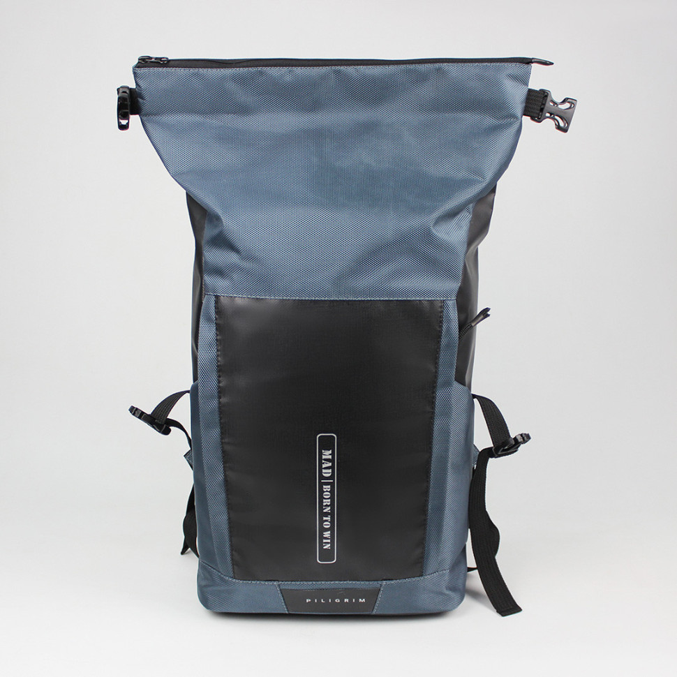 Rolltop backpack men's Piligrim gray from MAD | born to win™