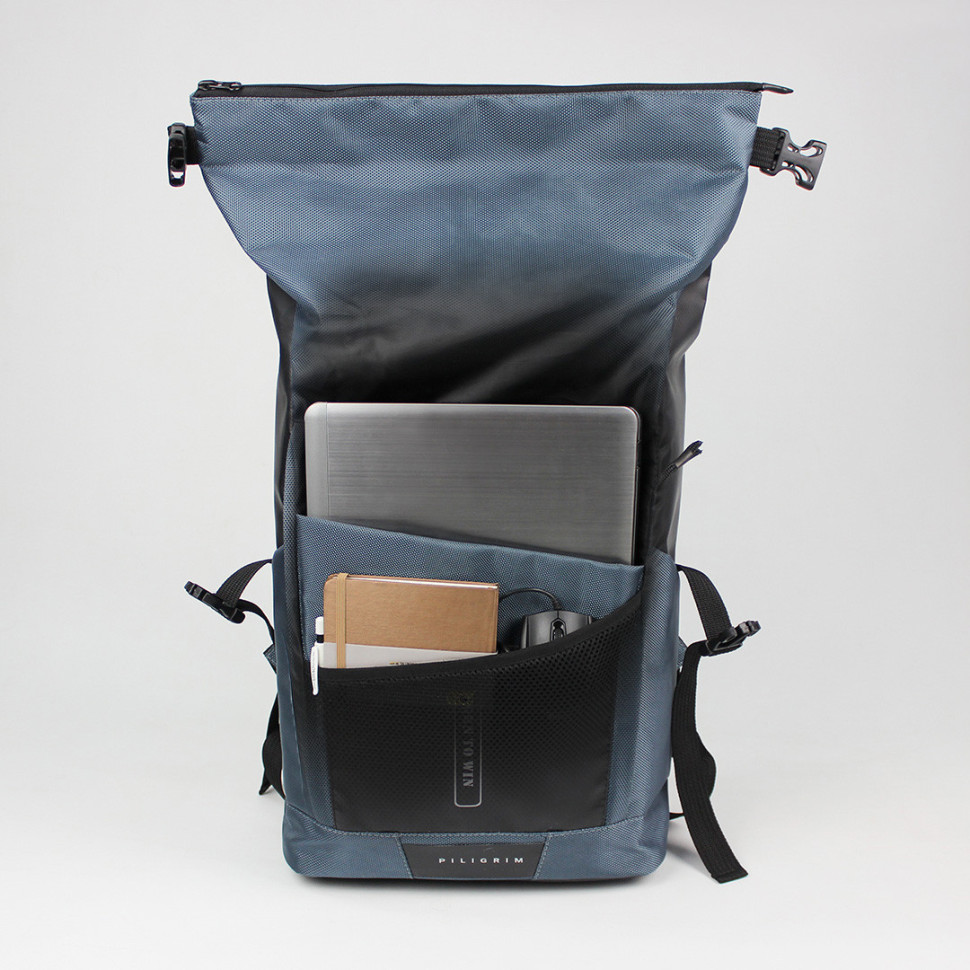 Rolltop backpack men's Piligrim gray from MAD | born to win™