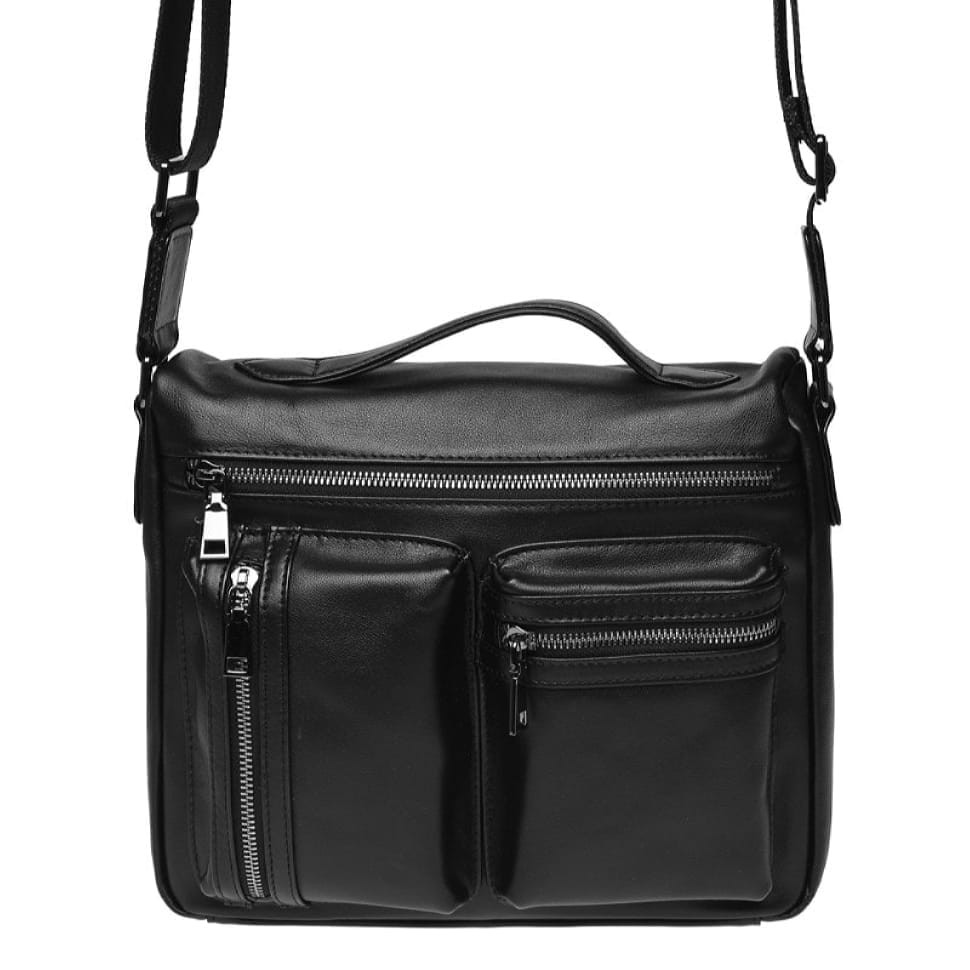 Чоловіча шкіряна сумка Ricco Grande K16362-black