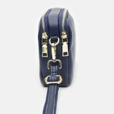 Женская кожаная сумка Borsa Leather K11906n-blue