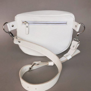 Leather crossbody bag Vacation white floatar