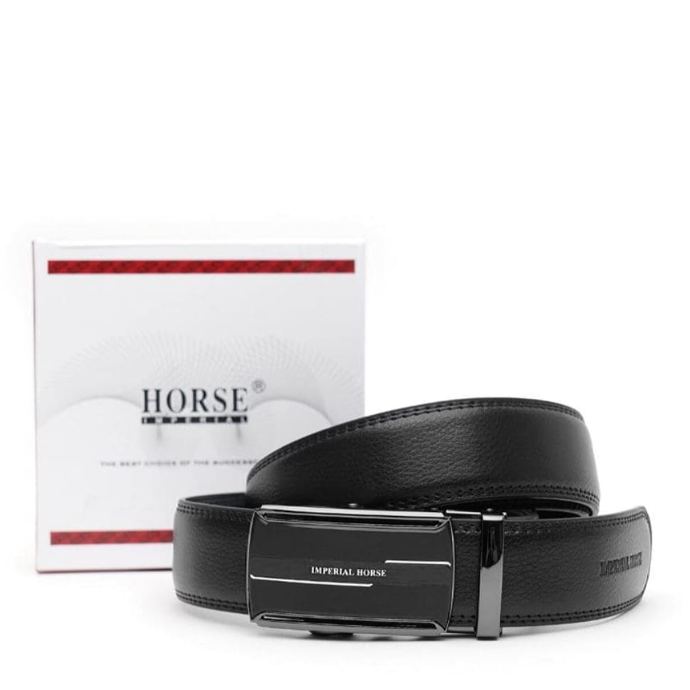Чоловічий шкіряний ремінь V1HRS914-black