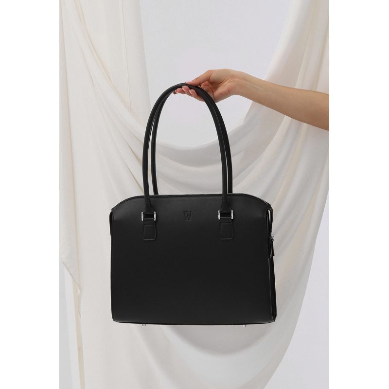 Жіноча сумка із натуральної шкіри Business чорна