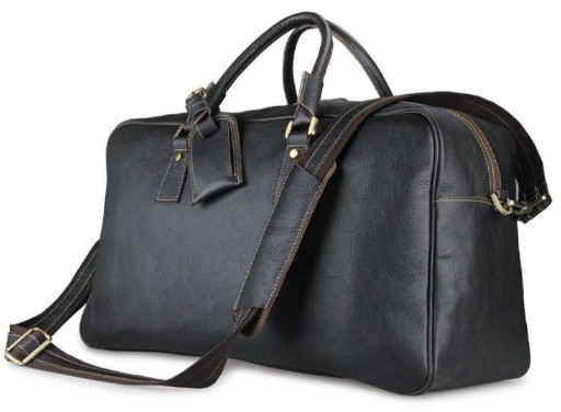 Шкіряна дорожня сумка в класичному стилі 7156LA