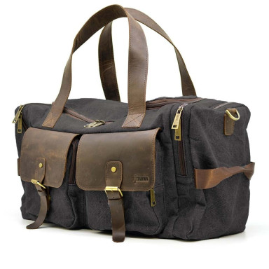 Travel bag in canvas and horseskin RGc-5915-4lx by TARWA