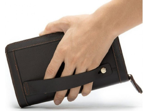 Мужской клатч кожаный bx9013 в коричневом цвете