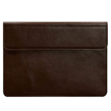 Leather envelope case with magnets for laptop Universal Burgundy