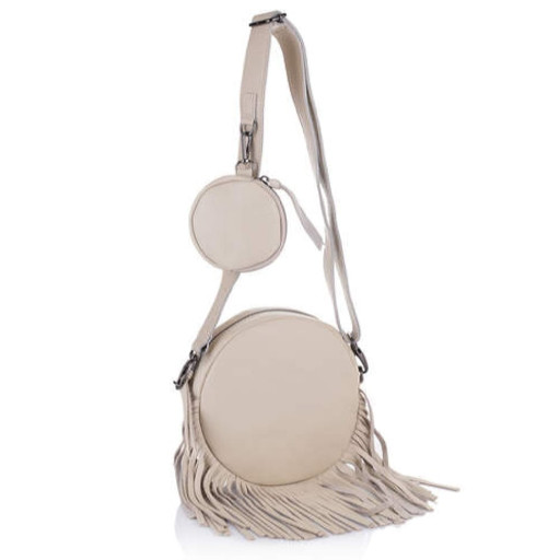 Шкіряна жіноча сумка Virginia Conti (Італія) - VC2765beige