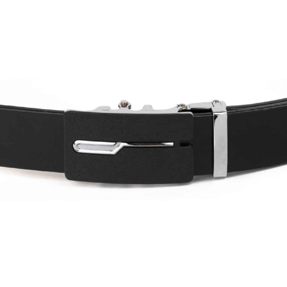 Ремінь чоловічий з матовою пряжкою Vintage 20335 Чорний