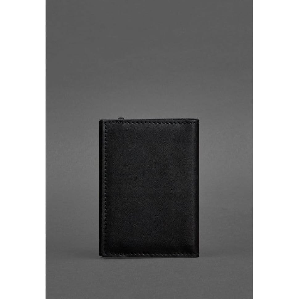 Шкіряна обкладинка для паспорта 2.0 чорна