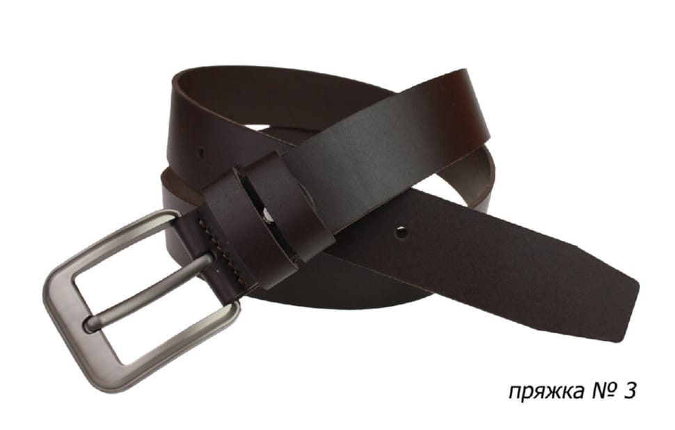 Ремінь шкіряний джинсовий SULLIVAN 112-01 (7) 115-150 см коричневий