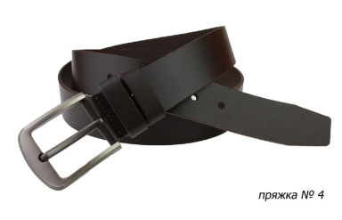 Ремень кожаный джинсовый SULLIVAN  112-01(7) 115-150 см коричневый