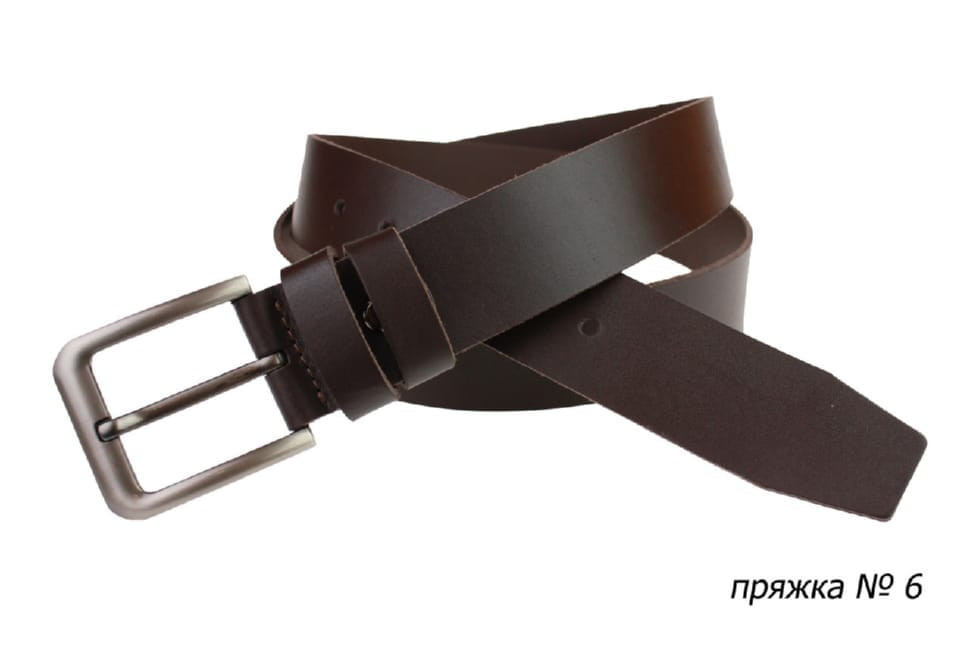 Ремінь шкіряний джинсовий SULLIVAN 112-01 (7) 115-150 см коричневий