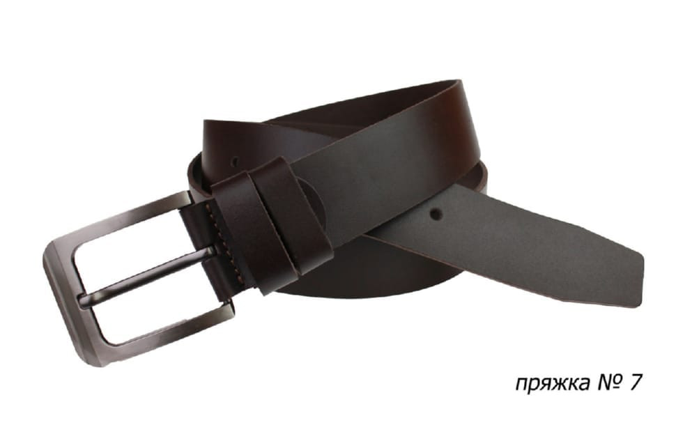 Ремінь шкіряний джинсовий SULLIVAN 112-01 (7) 115-150 см коричневий