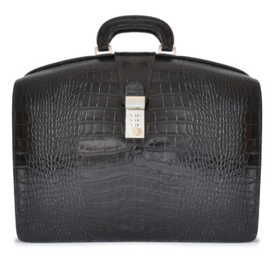 Pratesi KNE120 - Brunelleschi King Briefcase in cow leather King Black