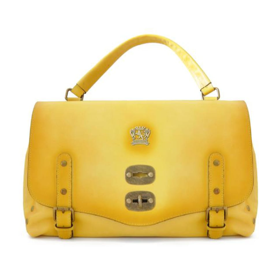 Pratesi BYE162/G - Woman Bag Castell'Azzara in cow leather Bruce yellow