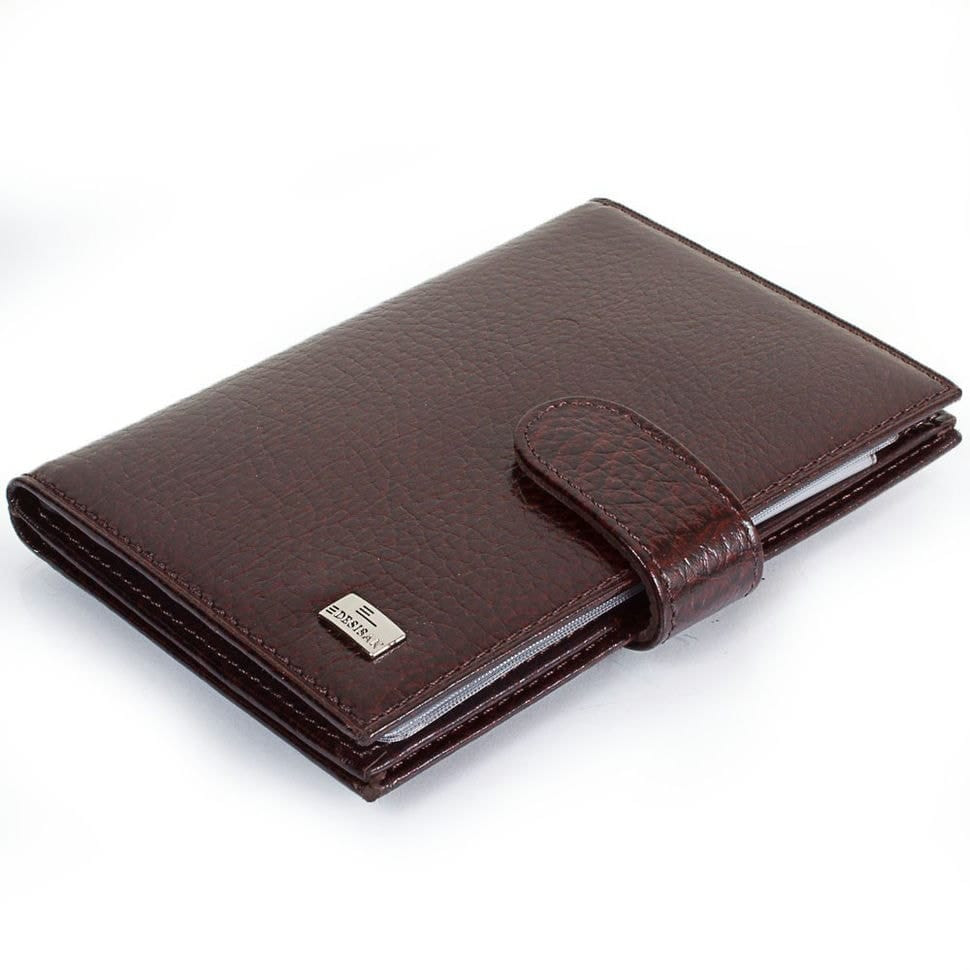 Обкладинка авто+паспорт шкіряна Desisan 102-019 коричневий флотар