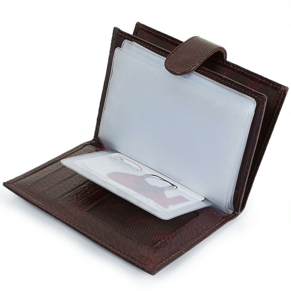 Обкладинка авто+паспорт шкіряна Desisan 102-019 коричневий флотар