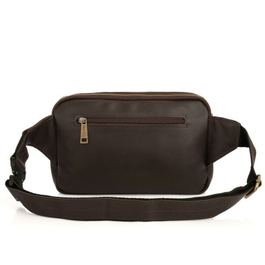 Leather belt bag brown smooth GC-0741-3md TARWA