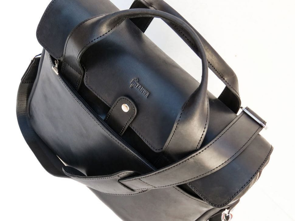 Чоловіча сумка-портфель з натуральної шкіри RA-1812-4lx TARWA