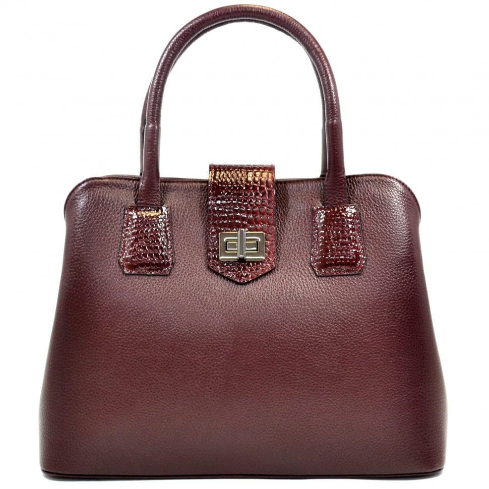 Сумка жіноча шкіряна Desisan 571-339 бордо флотар